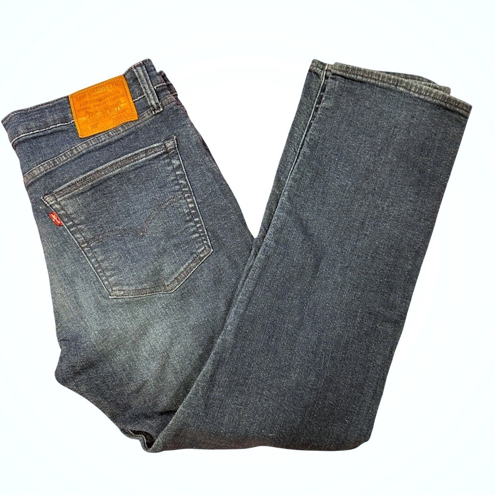 Vintage Levi's Premium 502 Big E Jeans Men 36x32 Dark Wash Y2K Denim Pants NWOT